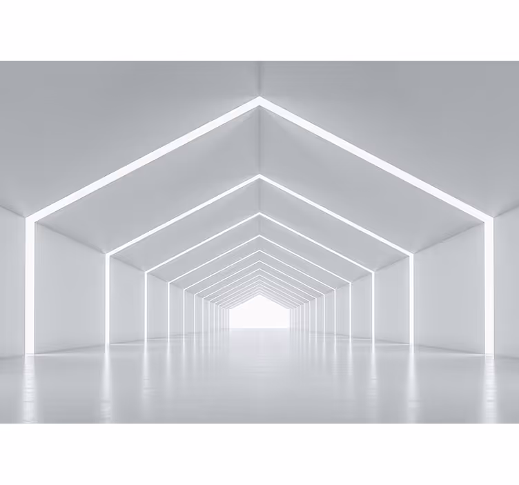 Estor enrollable blanco túnel efecto 3d - TenVinilo