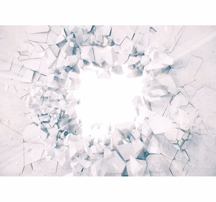 Estor enrollable blanco figuras geométricas explosivas - TenVinilo