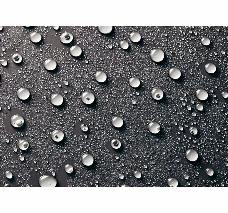 Estor enrollable negro fondo gris baño con burbujas - TenVinilo