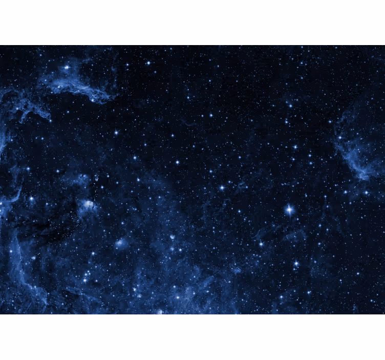 Estor enrollable negro mural galaxia con constelaciones - TenVinilo
