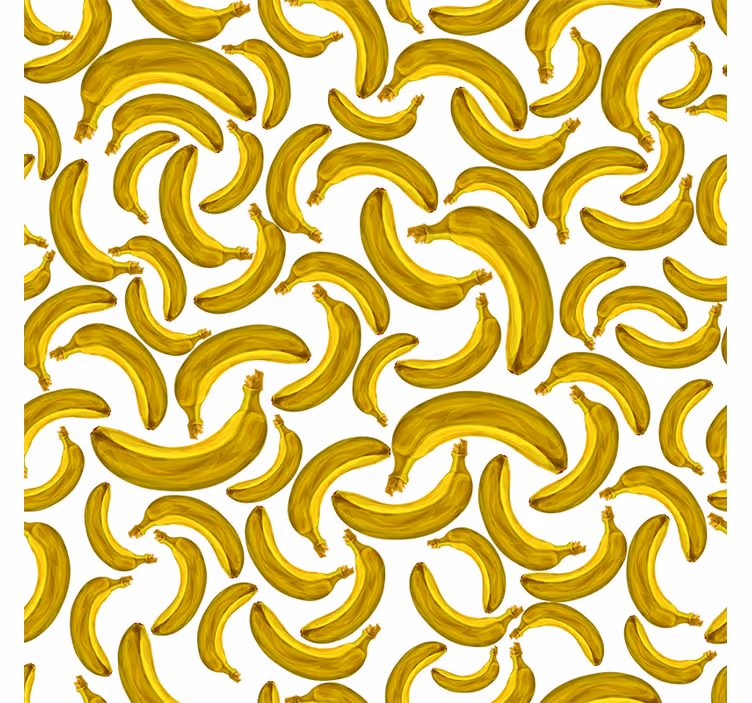 Estor enrollable amarillo diseño de plátano - TenVinilo