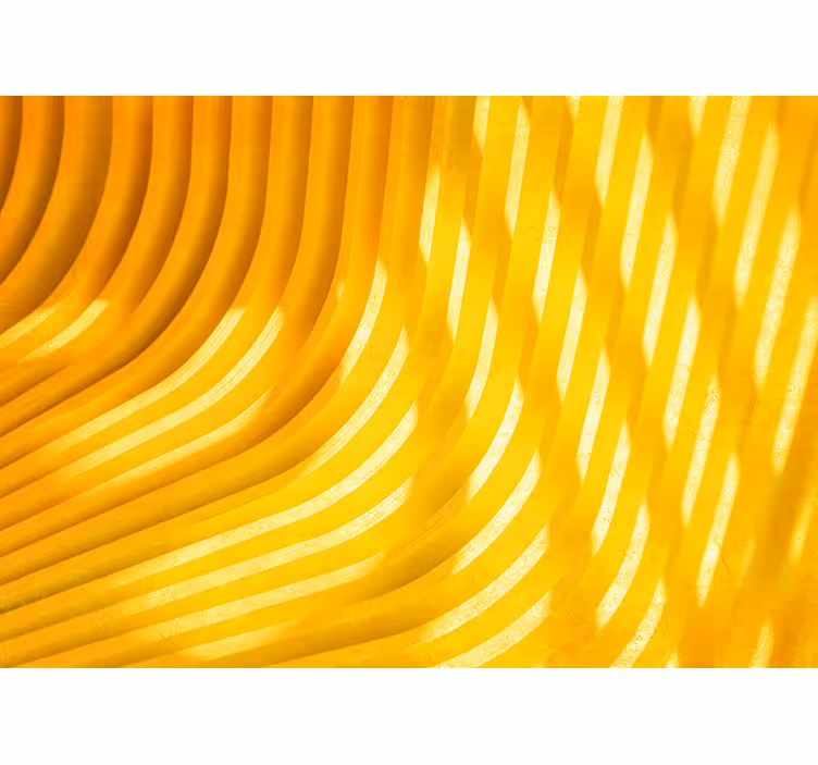 Estor enrollable amarillo ondas tridimensionales - TenVinilo