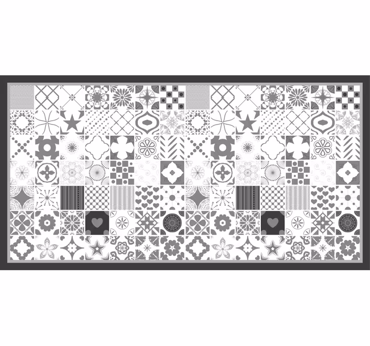 Estor enrollable gris azulejos "trujillo" - TenVinilo
