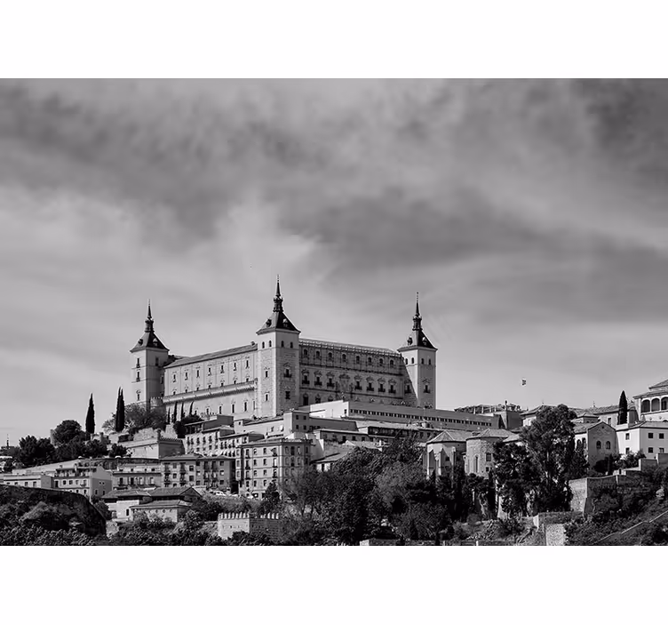 Estor enrollable gris alcázar de toledo - TenVinilo