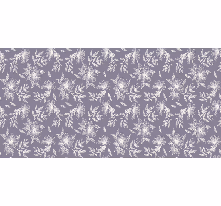 Estor enrollable morado floral lila - TenVinilo