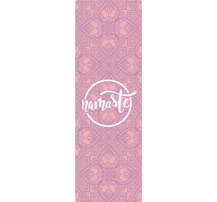 Estor enrollable morado namasté yoga - TenVinilo