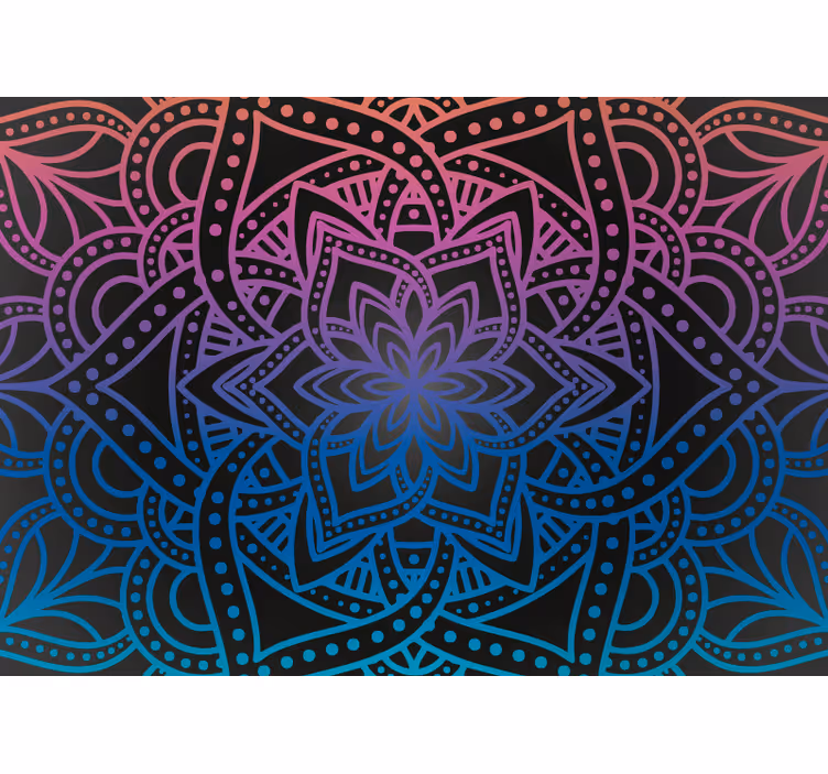 Estor enrollable salón mandala intrincado - TenVinilo