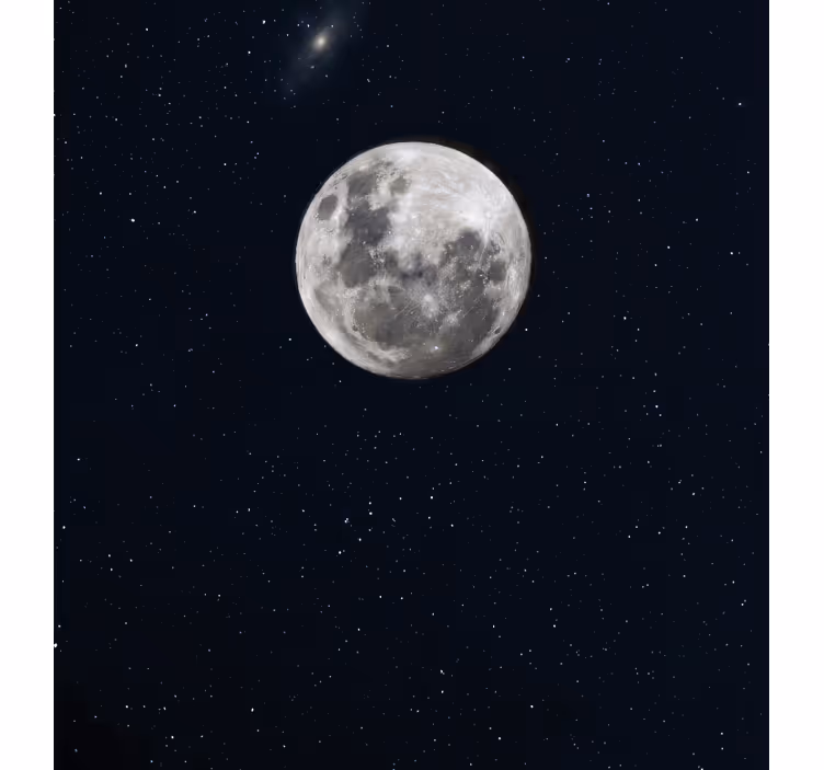 Estor enrollable salón luna gris en el espacio - TenVinilo