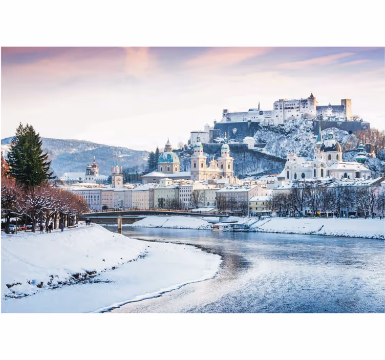 Estor enrollable salón invierno en salzburgo - TenVinilo