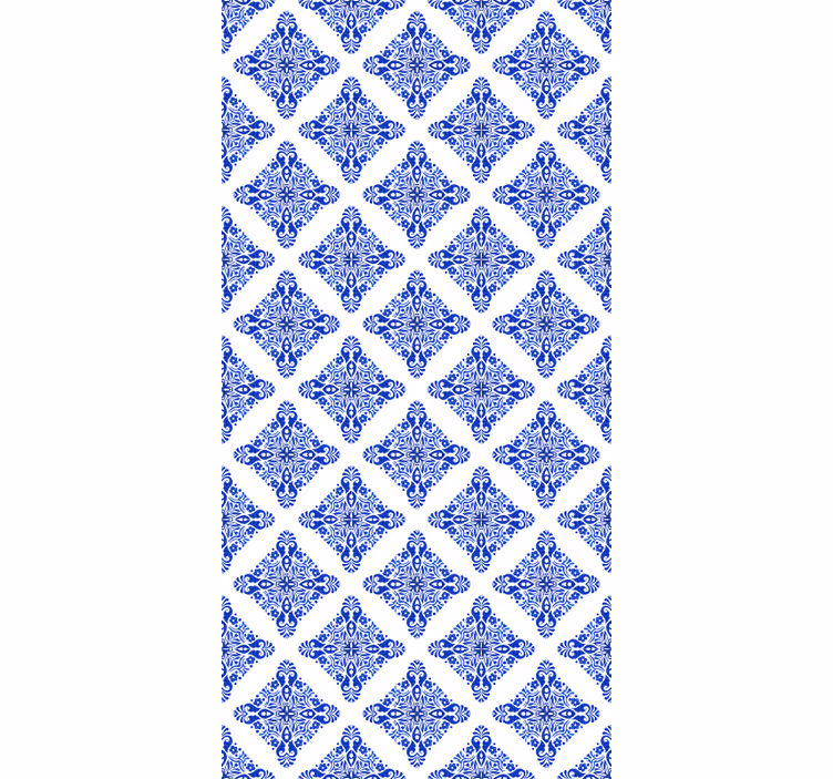 Estor enrollable azul con diseño estampado - TenVinilo