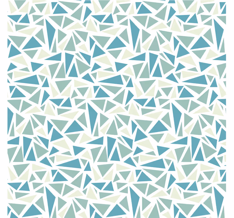 Estor enrollable azul mosaico retro verde - TenVinilo