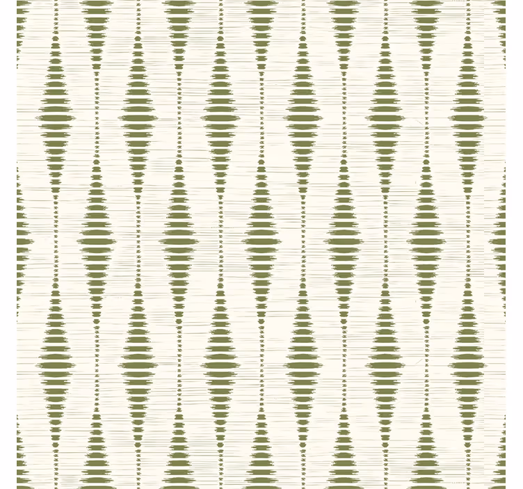 Estor enrollable moderno verde musgo ikat - TenVinilo