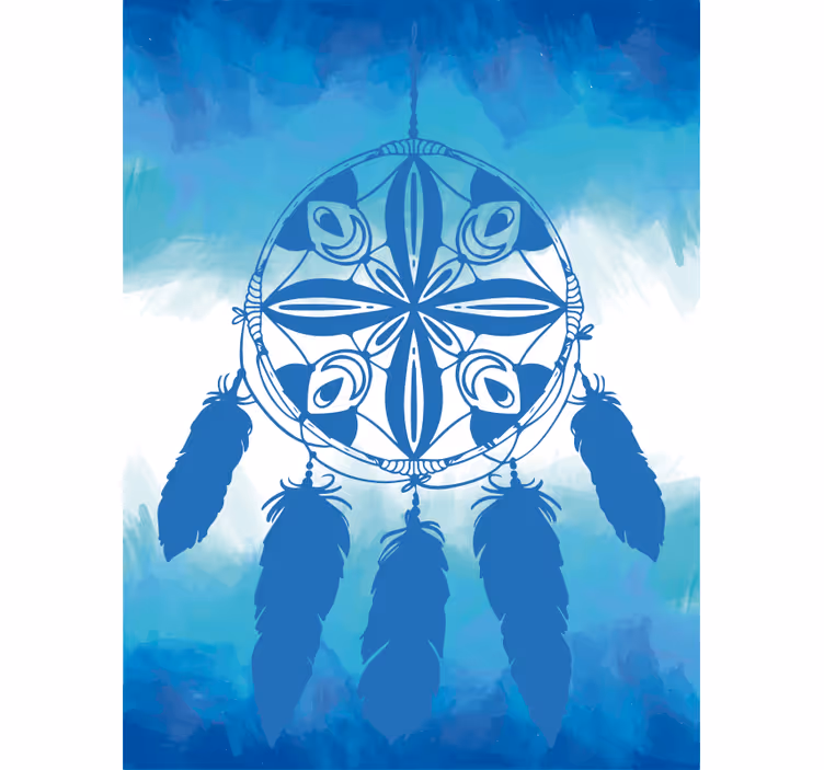 Estor enrollable azul sueños ornamentales - TenVinilo
