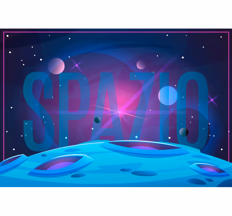 Estor enrollable azul universo y espacio - TenVinilo