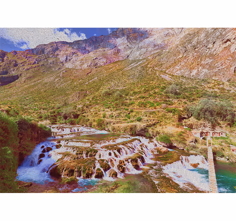 Estor enrollable salón cascadas de huancaya - TenVinilo