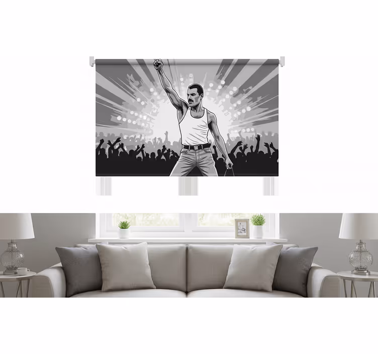 Estor enrollable salón freddie en wembley - TenVinilo