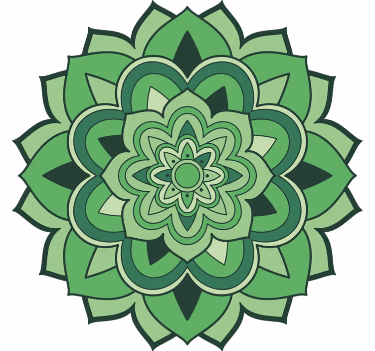 Estor enrollable verde mandala verde - TenVinilo
