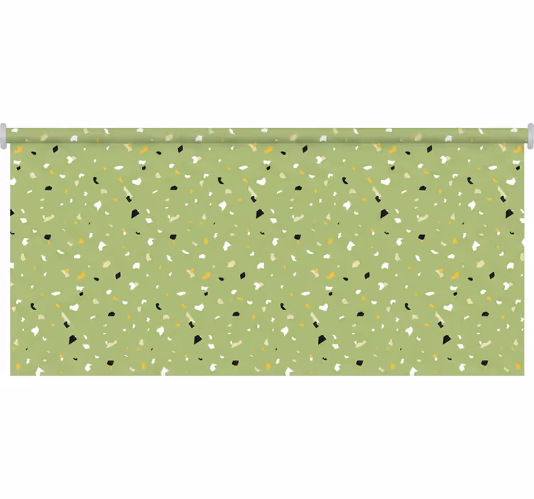 Estor enrollable verde terrazzo verde - TenVinilo