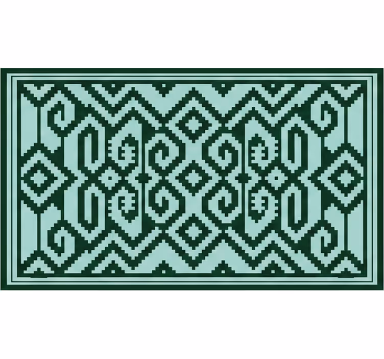 Estor enrollable verde colores verdes mapuche - TenVinilo
