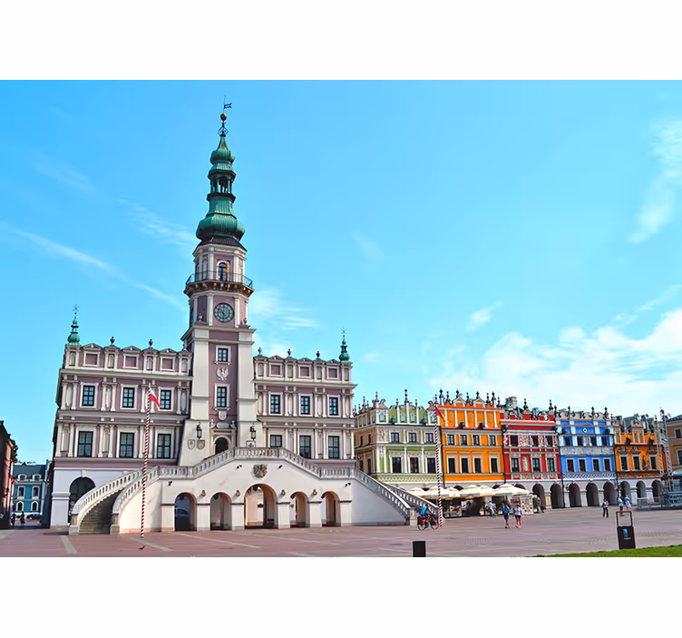 Estor enrollable salón ciudad de zamość - TenVinilo