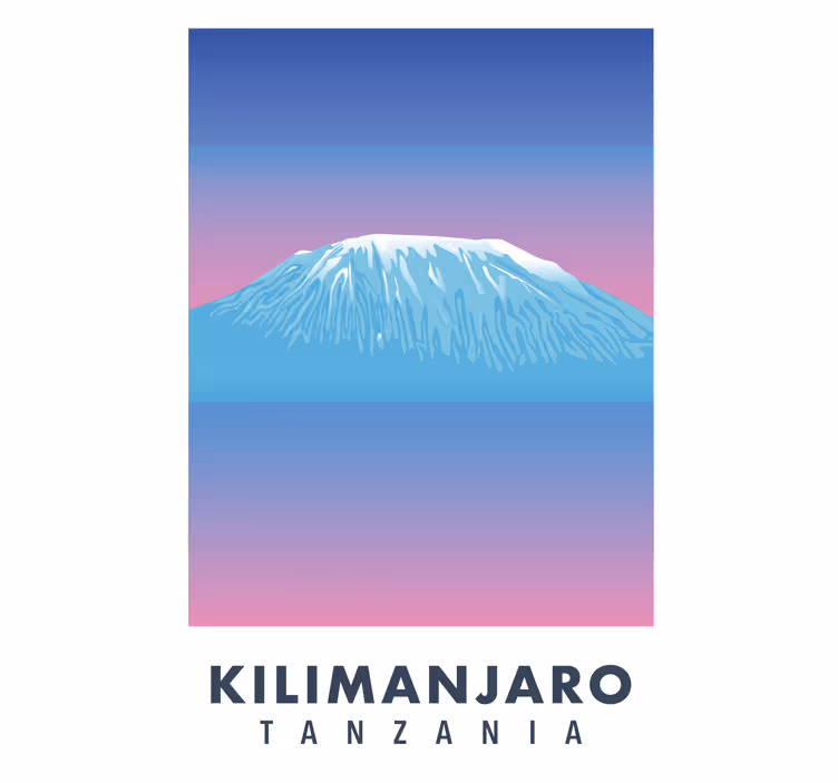 Estor enrollable salón kilimanjaro lona retro - TenVinilo