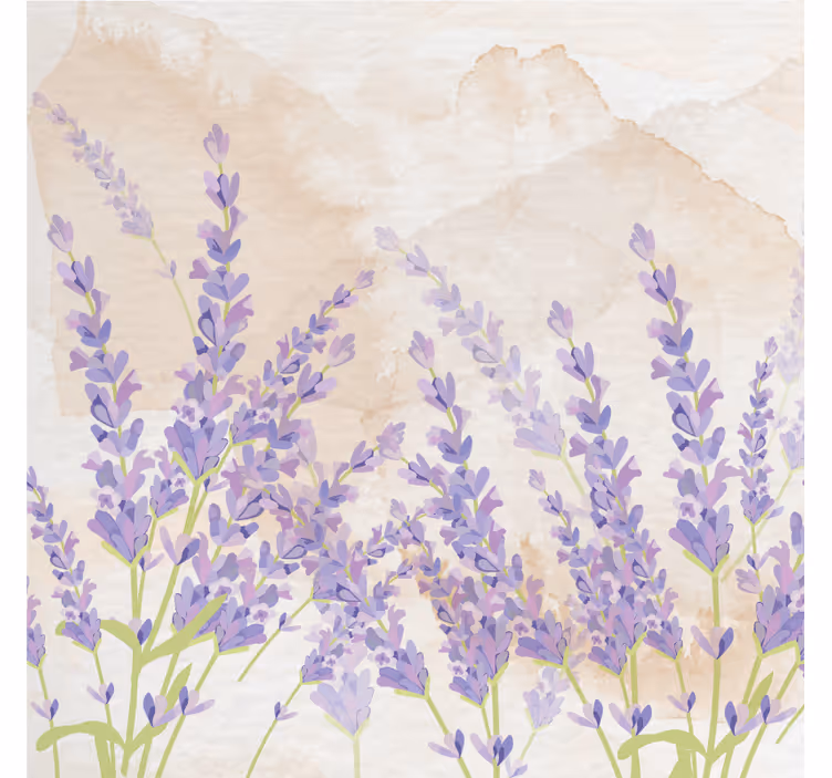 Estor enrollable salón acuarela lavanda provenzal - TenVinilo