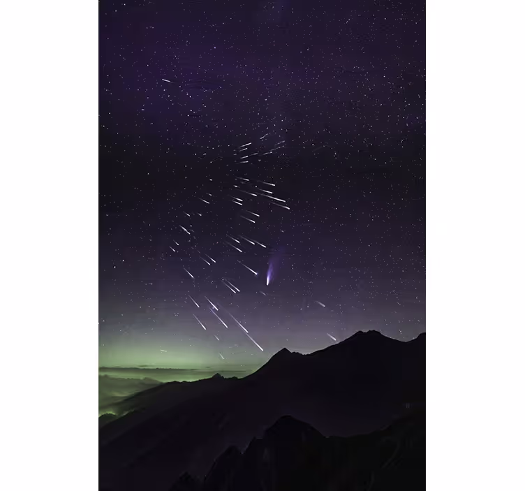 Estor enrollable salón lluvia de estrellas fugaces - TenVinilo