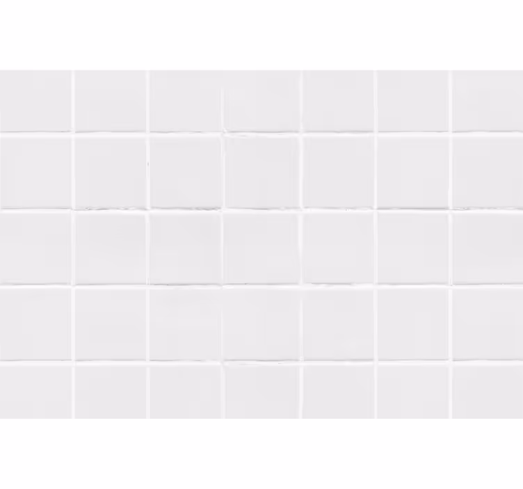 Estor enrollable blanco azulejos simples - TenVinilo