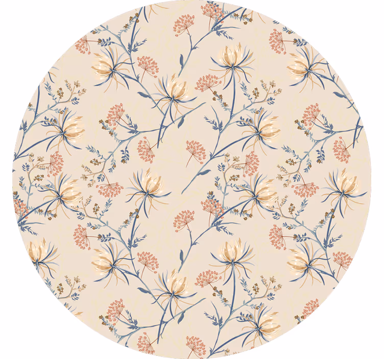 Estor enrollable beige flora botánica - TenVinilo