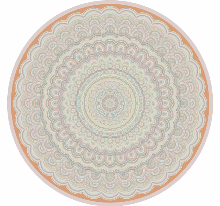Estor enrollable beige mandala circular beige - TenVinilo
