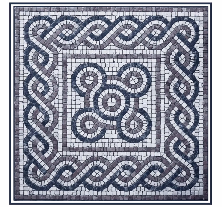 Estor enrollable habitación mosaico de piedras - TenVinilo
