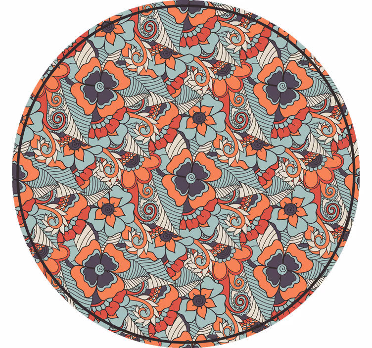 Estor enrollable habitación paisley floral - TenVinilo