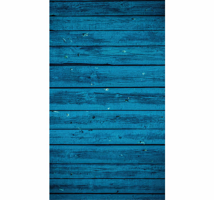 Estor enrollable habitación madera azul - TenVinilo