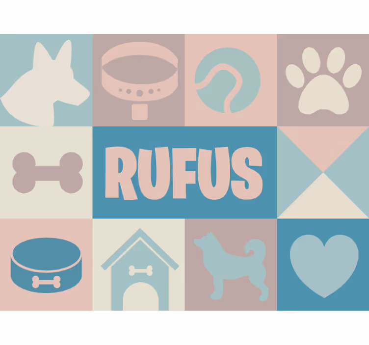 Estor enrollable habitación perros personalizados - TenVinilo