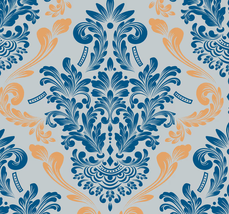 Estor enrollable vintage diseño elegante con flores - TenVinilo