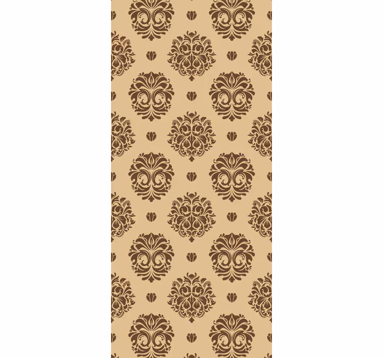 Estor enrollable vintage estilo damasco beige - TenVinilo