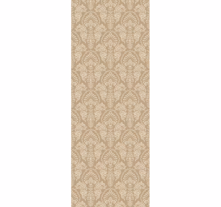 Estor enrollable vintage estilo damasco beige - TenVinilo