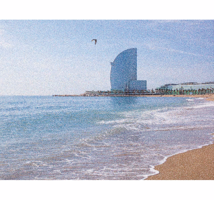 Estor enrollable salón vela hotel en la barceloneta - TenVinilo