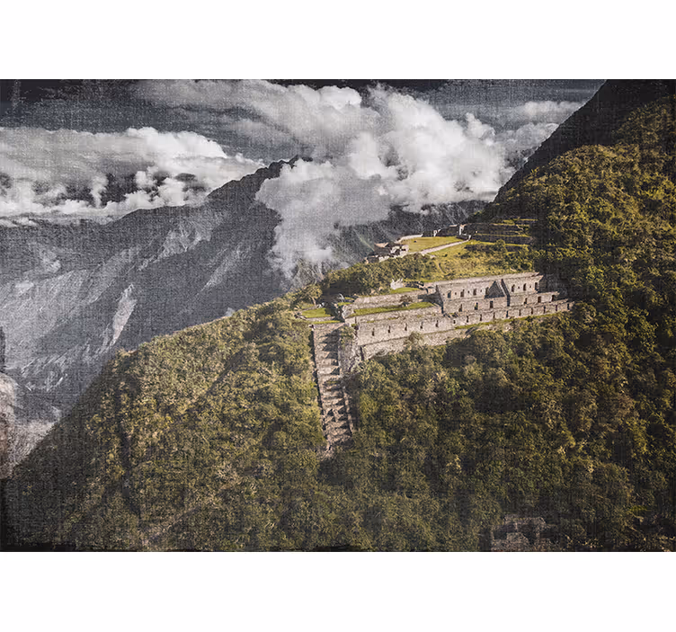 Estor enrollable salón vista aérea de choquequirao - TenVinilo