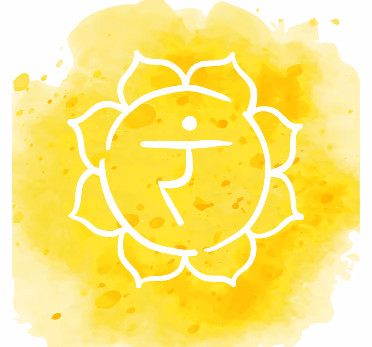 Estor enrollable salón símbolo del chakra solar - TenVinilo