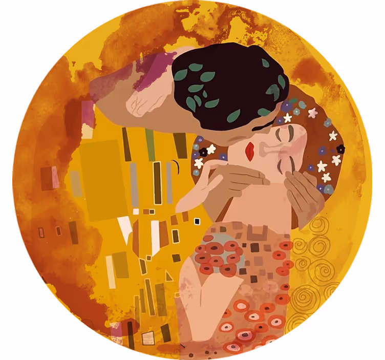 Estor enrollable habitación el beso de klimt - TenVinilo
