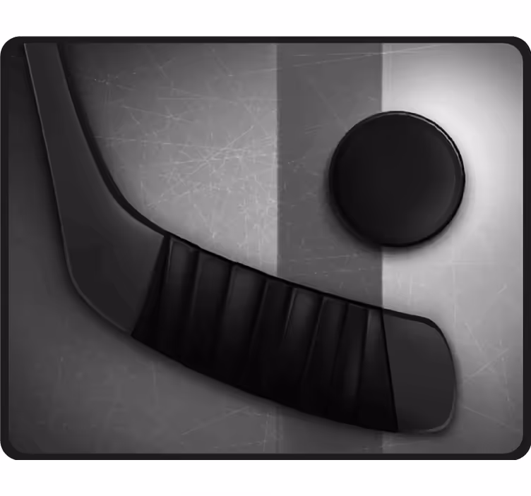 Estor enrollable habitación hockey sobre hielo realista - TenVinilo
