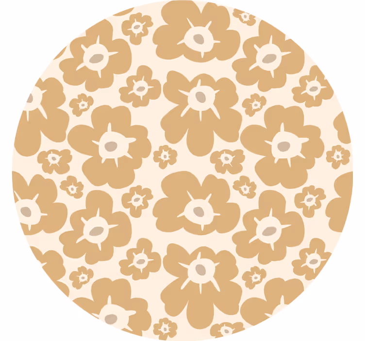 Estor enrollable habitación amapolas beige - TenVinilo