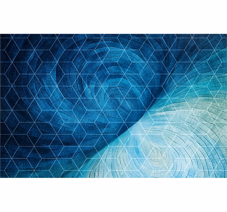 Estor enrollable habitación fondo azul abstracto - TenVinilo