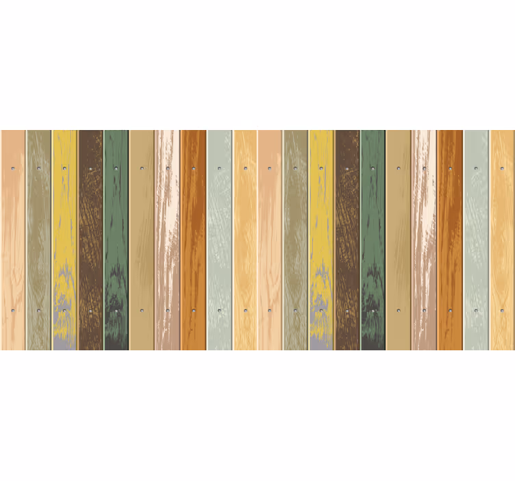 Estor enrollable habitación madera de colores desvanecidos - TenVinilo