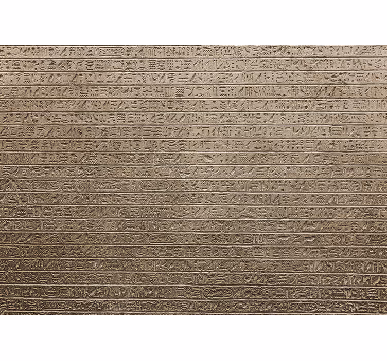 Estor enrollable beige patrón jeroglífico egipcio - TenVinilo