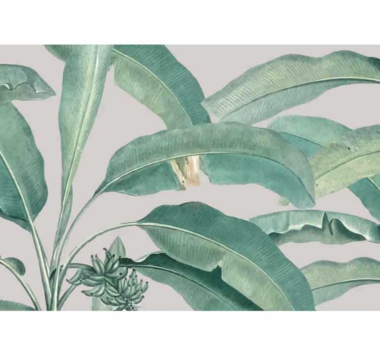 Estor enrollable habitación árboles tropicales nórdicos - TenVinilo