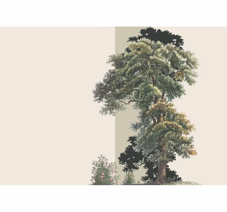 Estor enrollable habitación diseño de árbol estético - TenVinilo