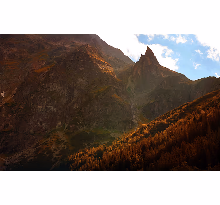 Estor enrollable habitación paisaje de montañas tatra - TenVinilo