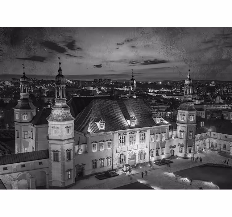 Estor enrollable habitación kielce de noche - TenVinilo